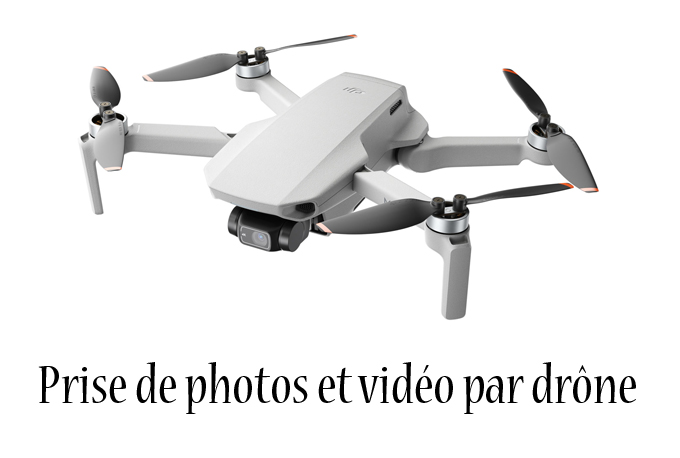 Prise de photos et vidéos via drône