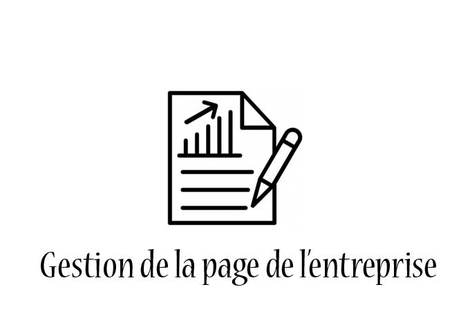 Gestion de la page de l'entreprise