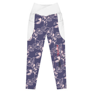 Crossover leggings with pockets